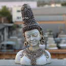 White Antique Finish Lady statue |18 Inch