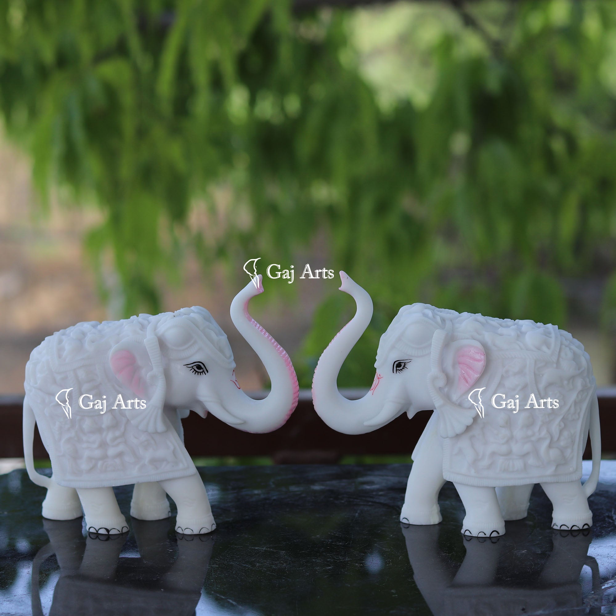 Korean Marble  Elephant Statue | 6 Inch