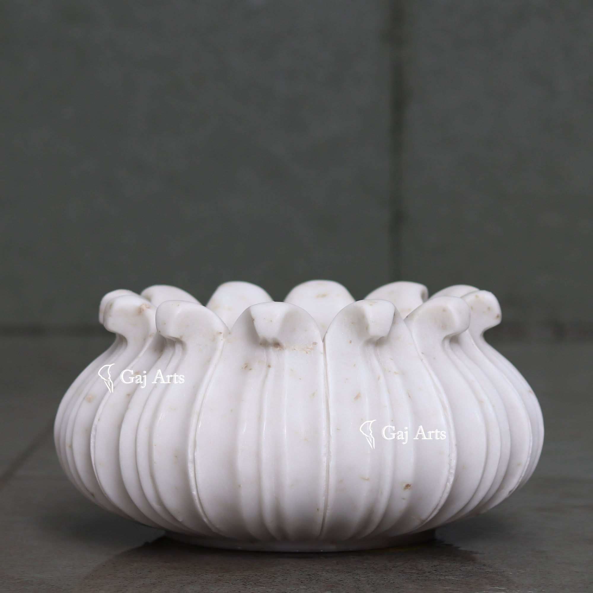 White Marble Elegant Decorative Bowl | 12 Inch