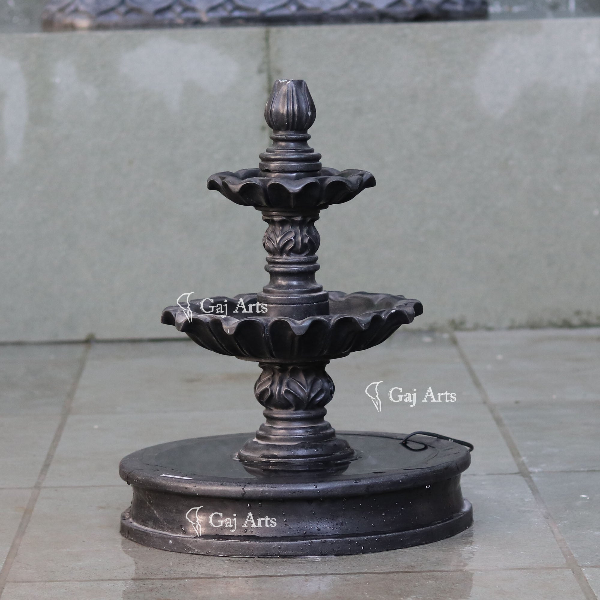 Black Marble Fountain | 19 Inch
