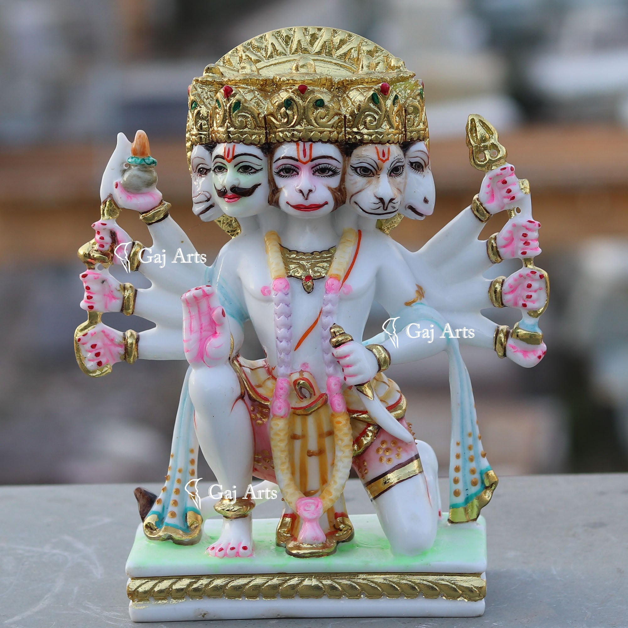 Panchmukhi Hanuman Ji Idol | 9 Inch