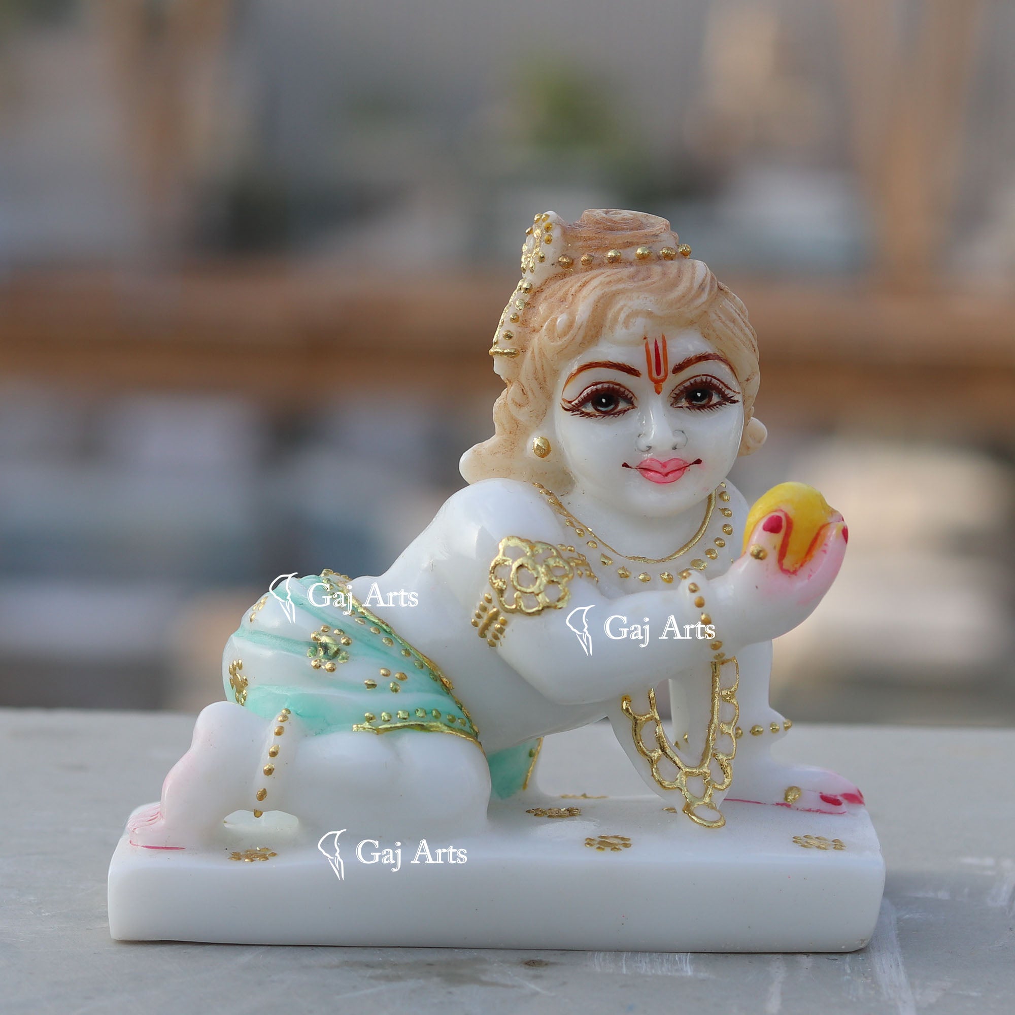 White Marble Bal Gopal Idol | 5 Inch
