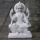 White Marble Lakshmi Mata Murti | 27 Inch
