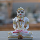 Marble Ethiopia Jain Idol | 5 Inch
