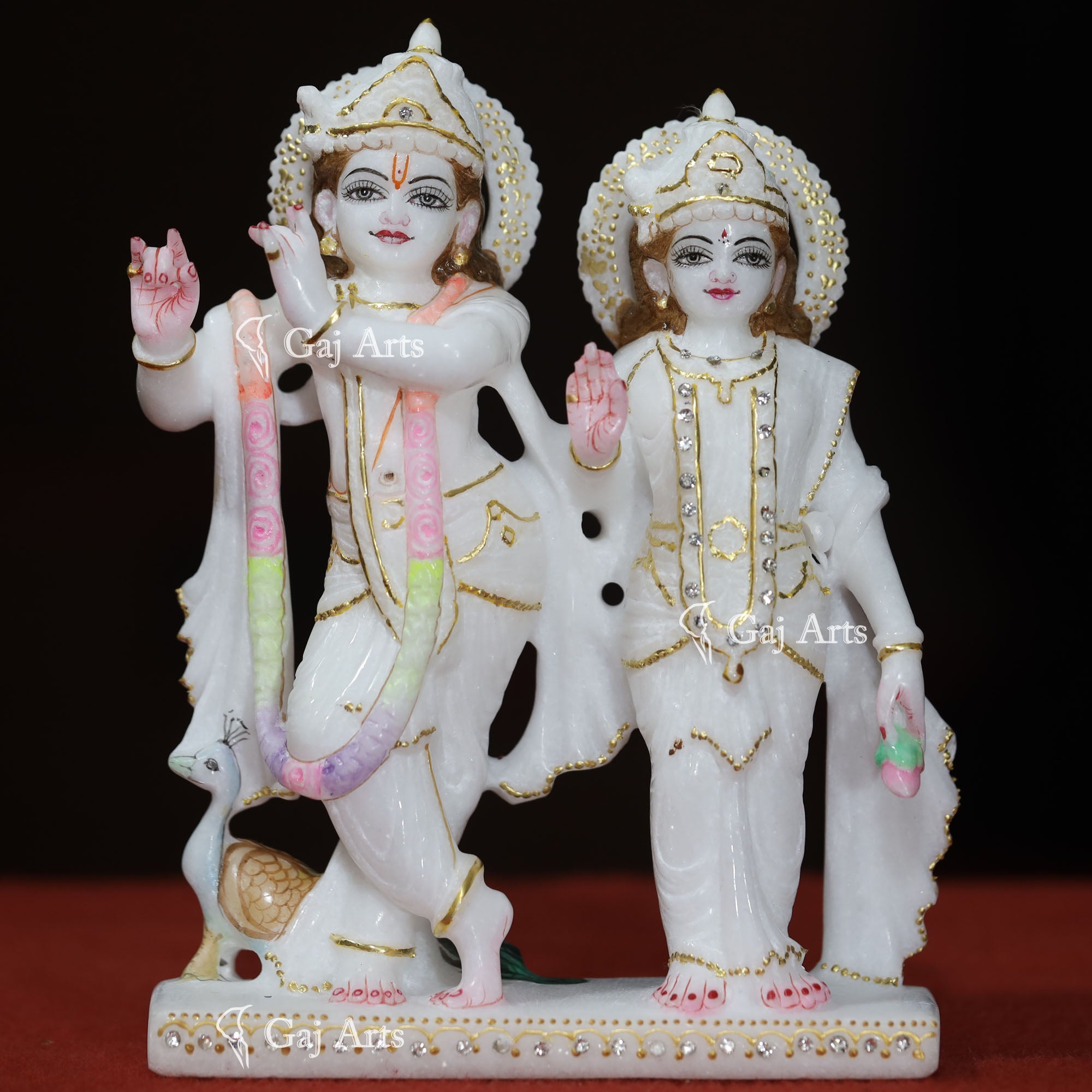 Marble Radha Krishna Jugal Jodi | 8 Inch