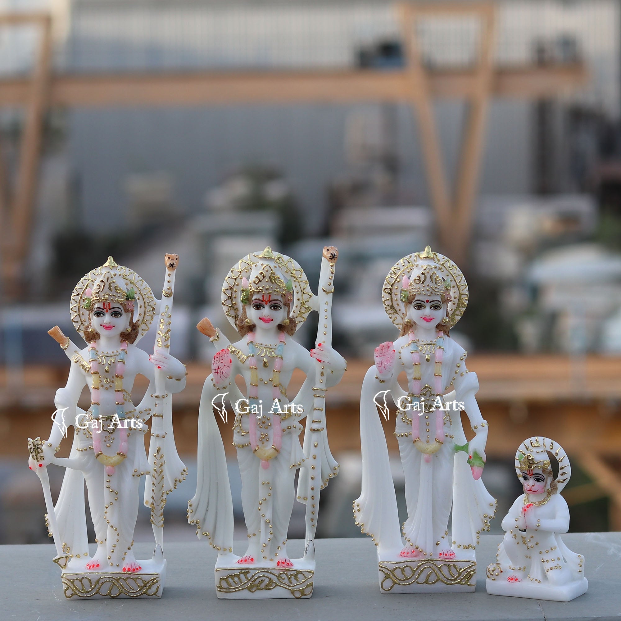 Ethiopia Marble Ram Jodi Idol | 9 Inch