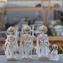 Ethiopia Marble Ram Jodi Idol | 9 Inch