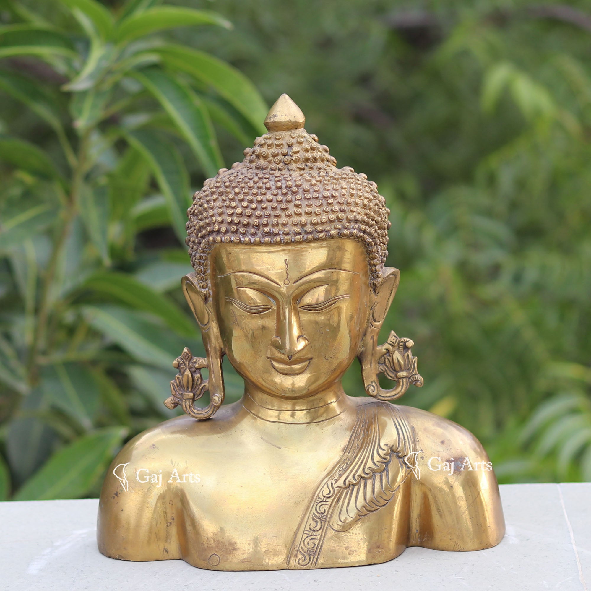 Brass Buddha Statue | 12 Inch