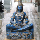 Black Marble Shiva Statue | 60 Inch