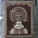 Antique Finish Kathakali Wall Panel | 48 Inch