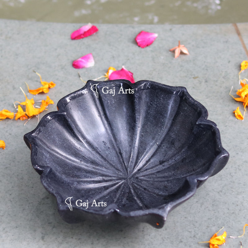 Marble Flower Bowl 7"