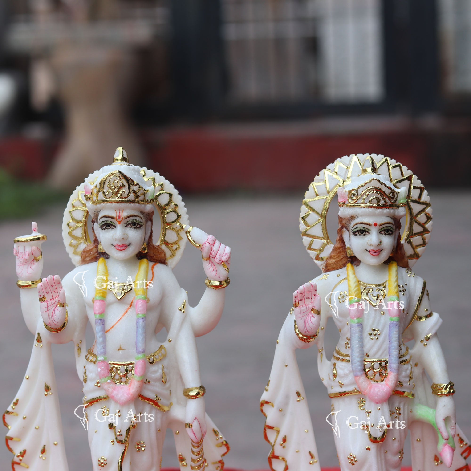 Marble Lakshmi Narayan Idol | 12 Inch