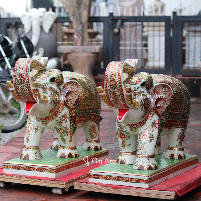 Meenakari Elephant 28"