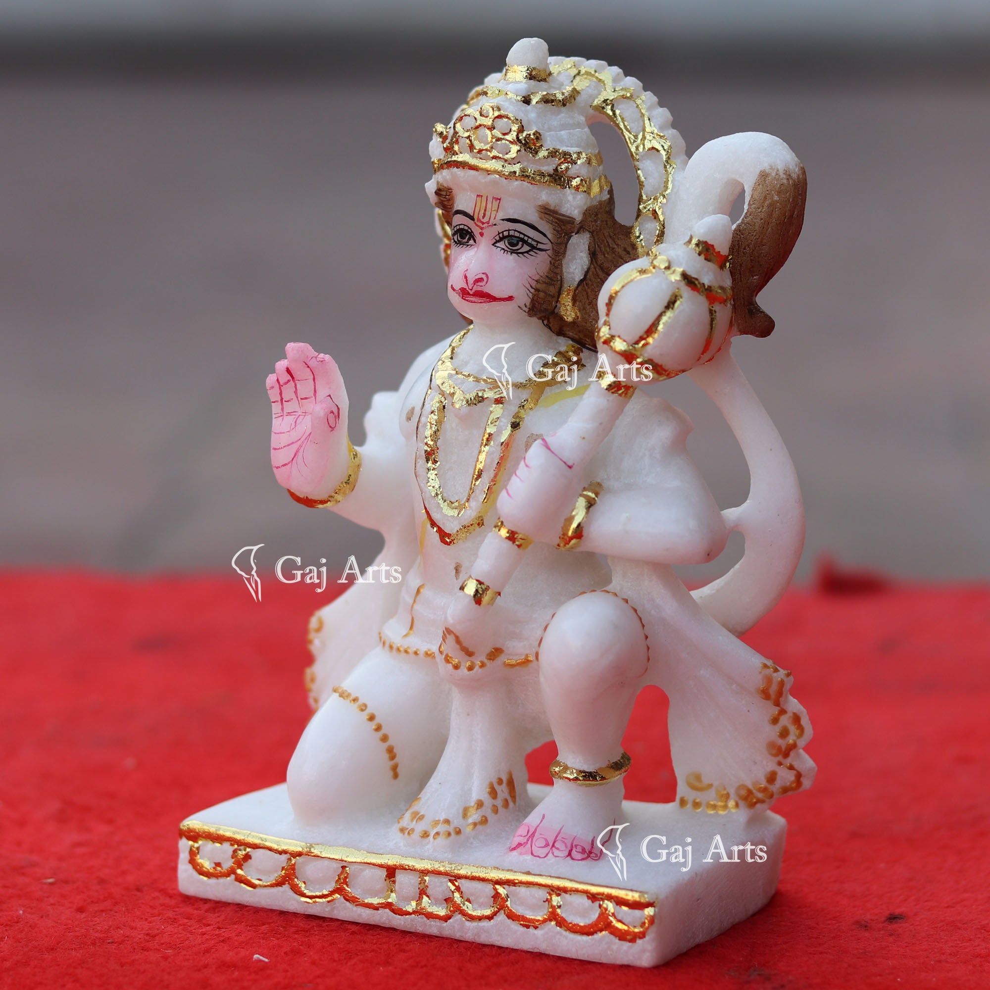 Marble Hanuman Ji Idol | 6 Inch