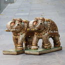 Makrana White Marble Elephant Statue | 24 Inch