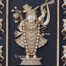 White Marble Shreenath Ji Wall Panel | 72 Inch