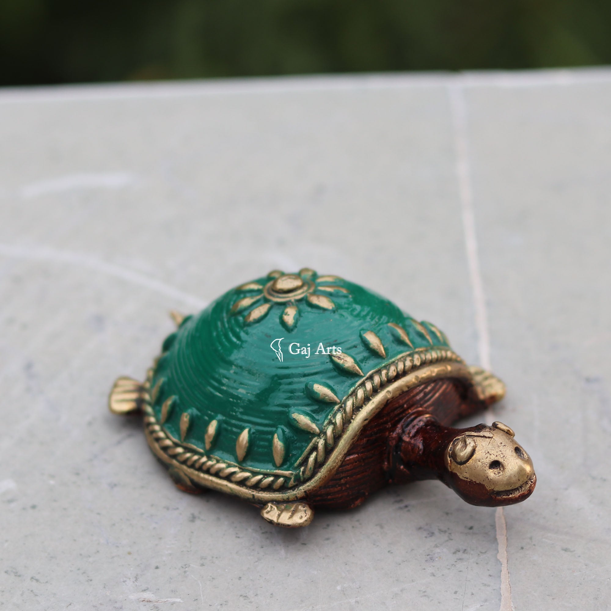 Handcrafted Bastar Dhokra Art Mini Tortoise | 3 Inch