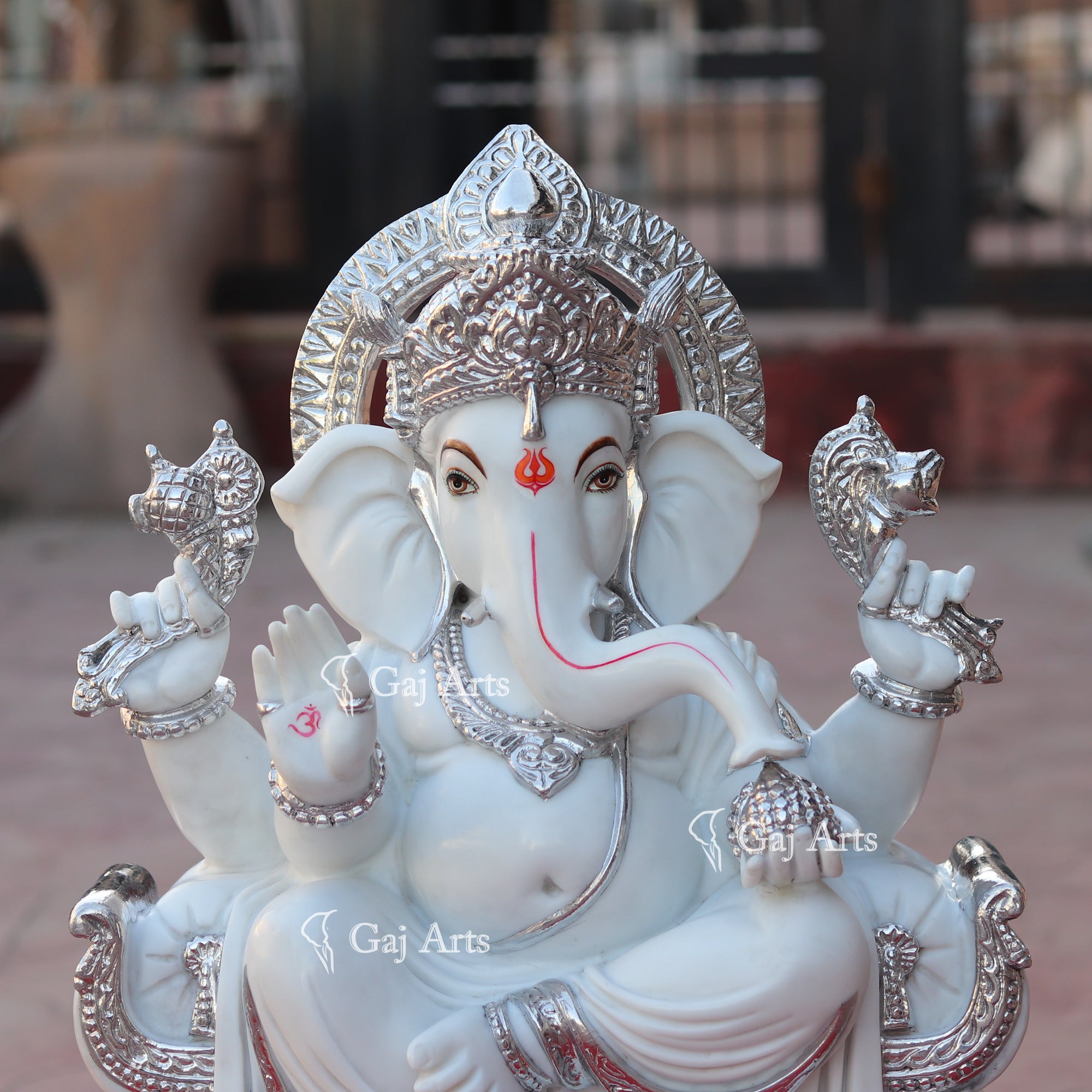 Makrana Marble Powder Ganesh Idol | 24 Inch