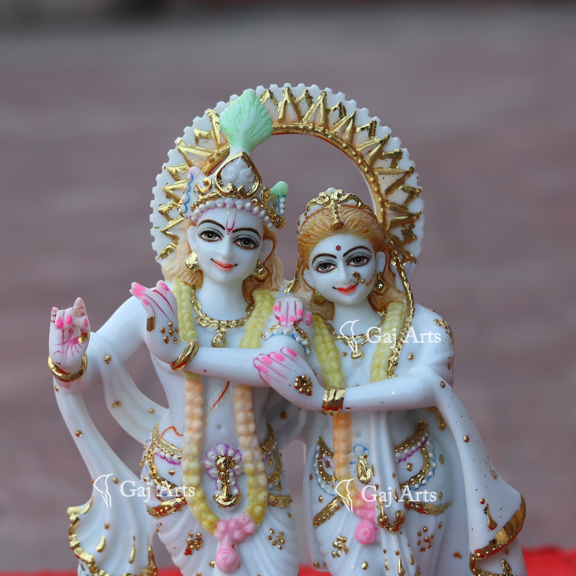 Marble Radha Krishna Jodi Idol | 12 Inch