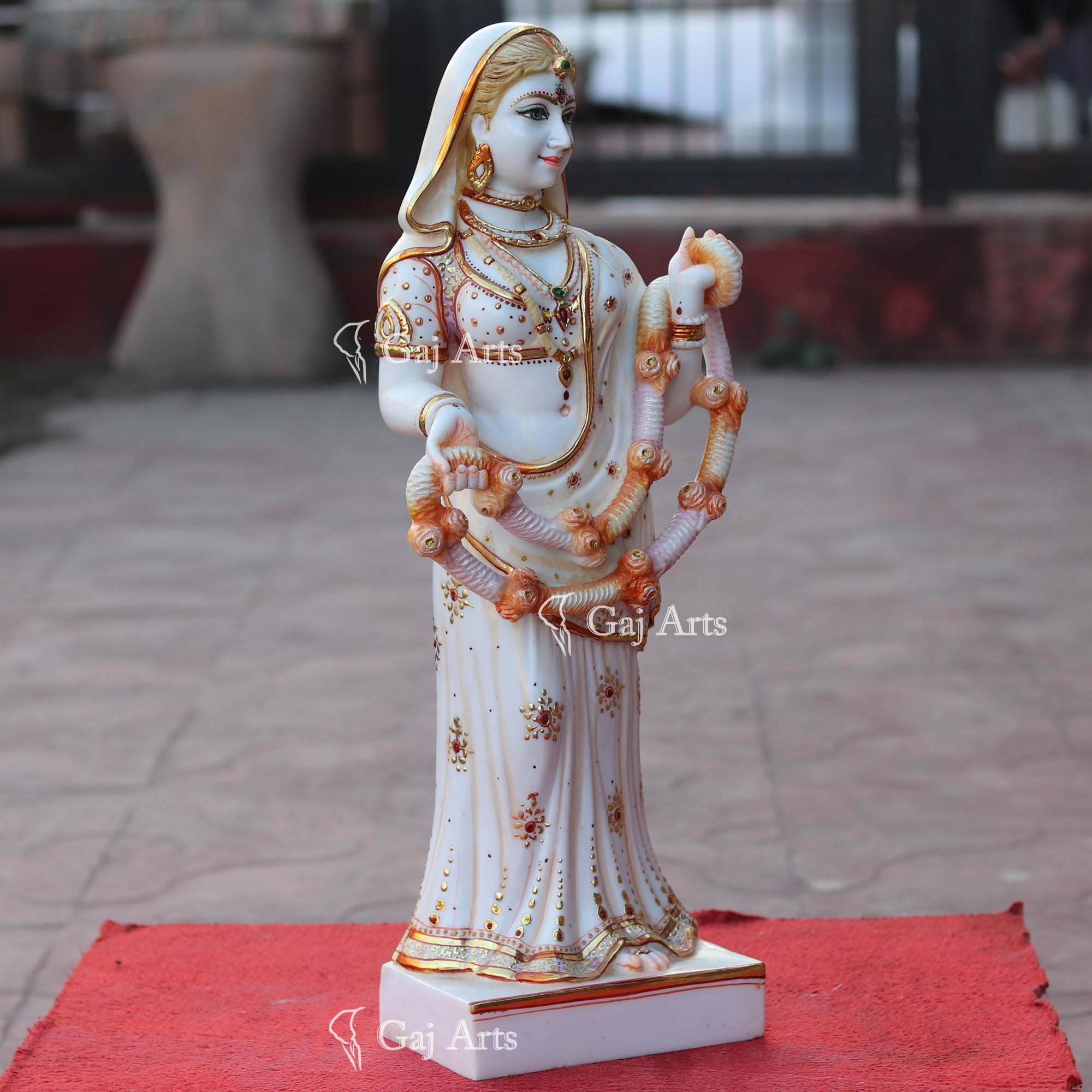 Marble Powder Bani Thani Statue | 24 Inch