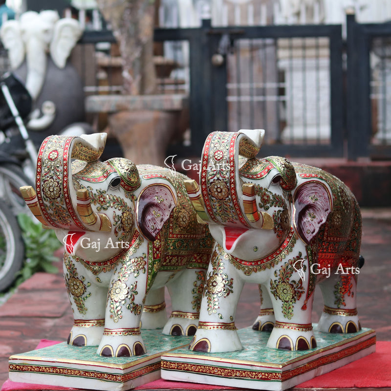 Meenakari Elephant 24"