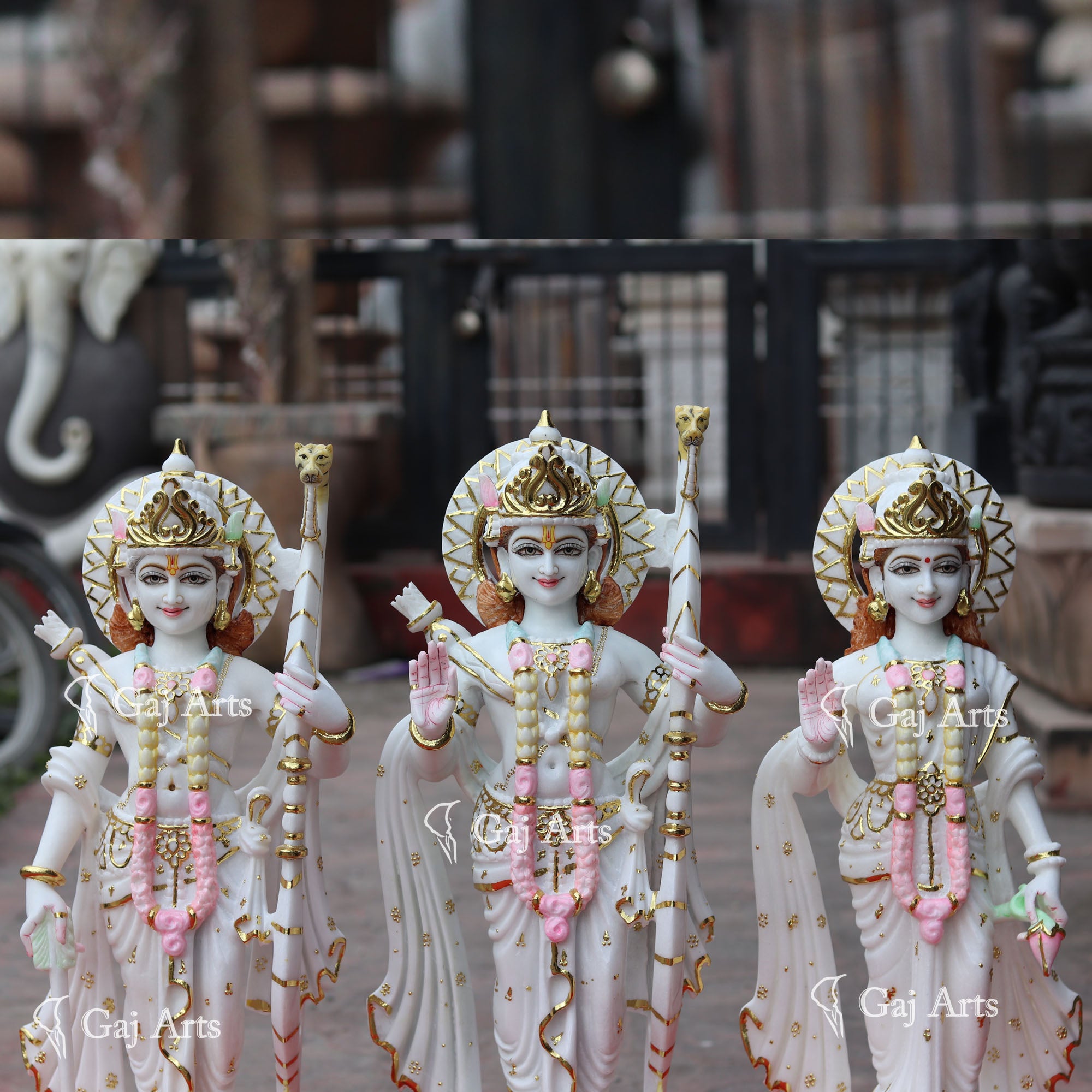 Marble Ram Jodi Idol | 24 Inch
