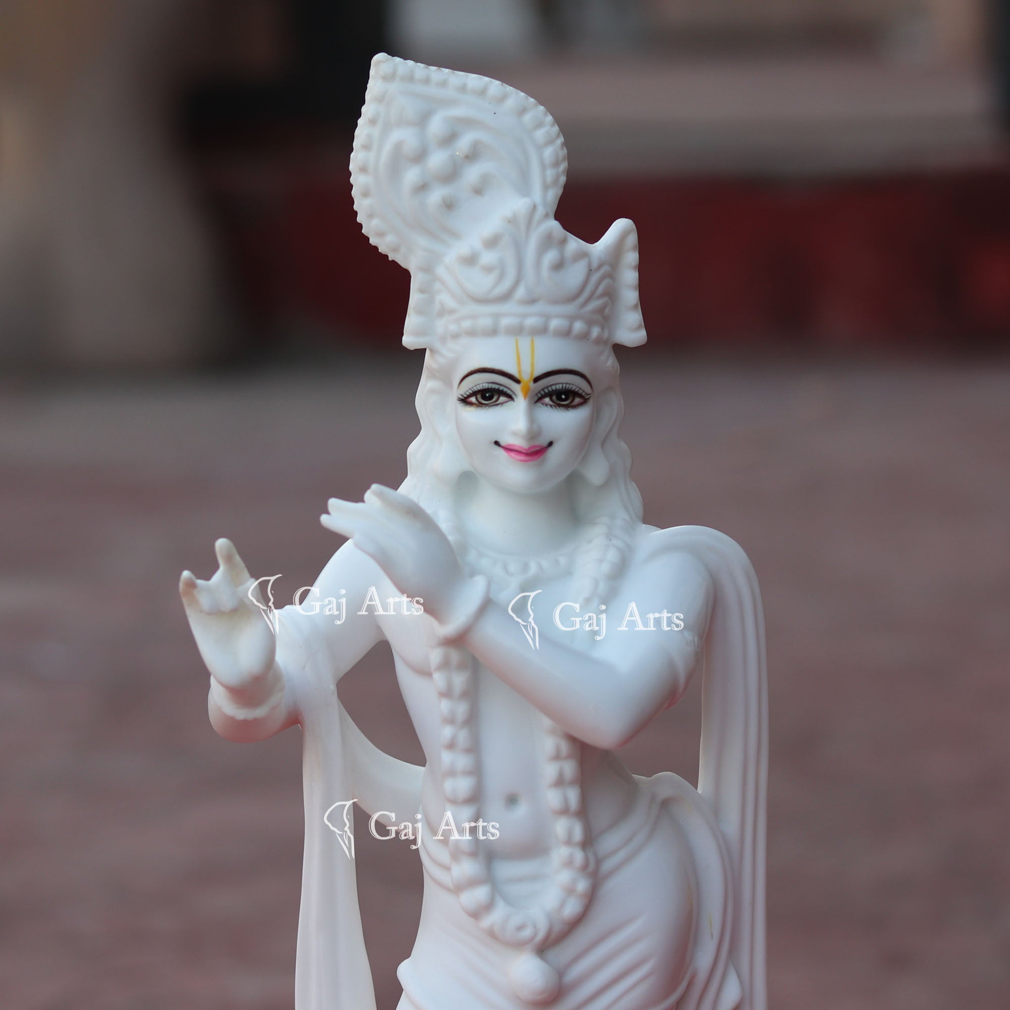 Marble  Krishna Idol | 18 Inch