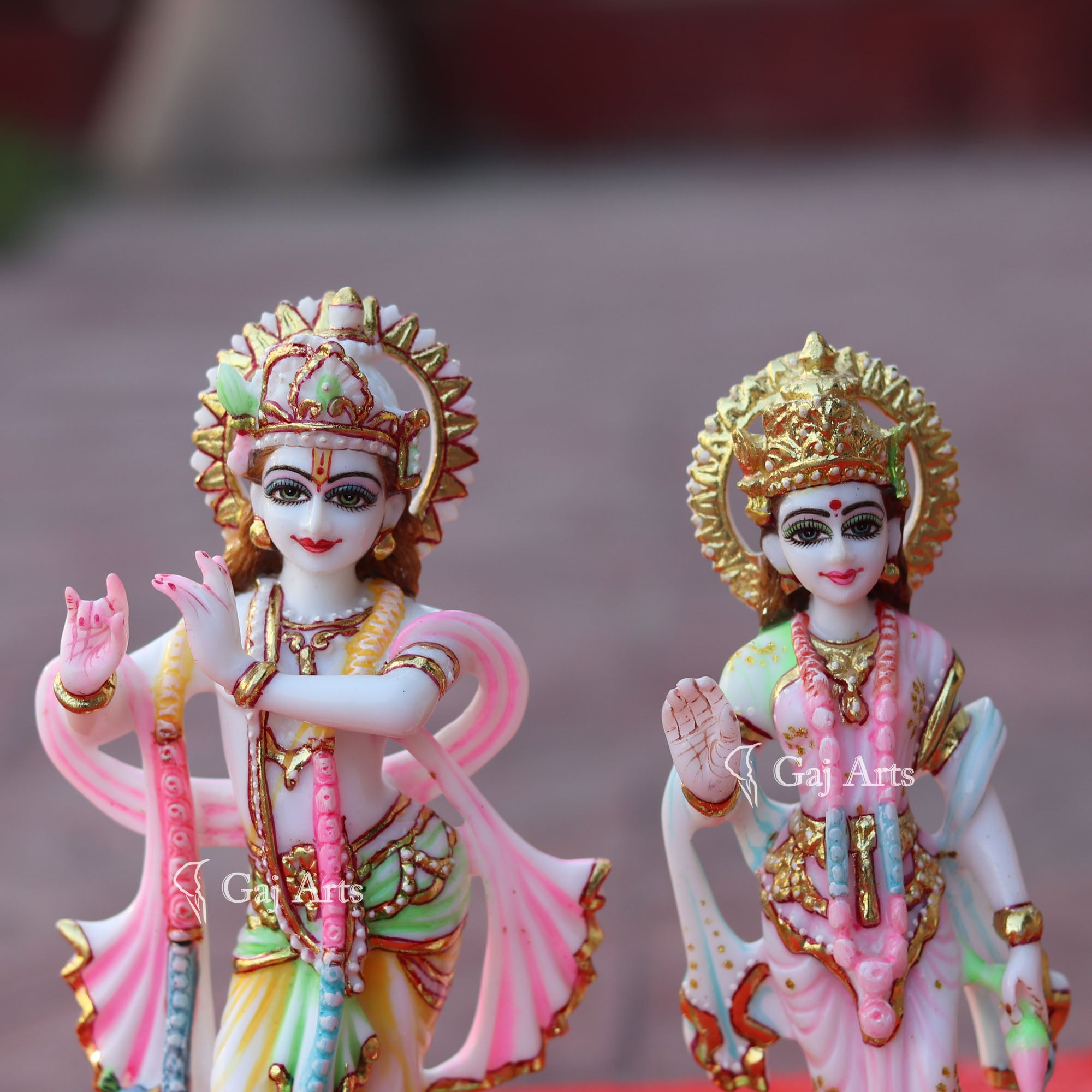 Marble Radha Krishna Statue | 9 Inch