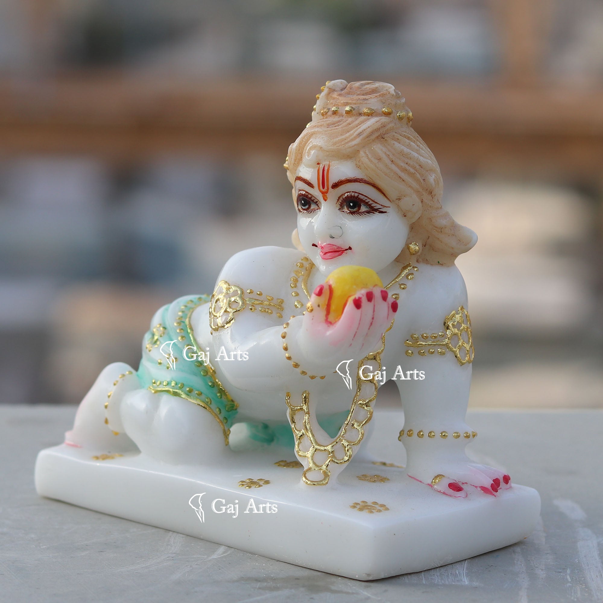 White Marble Bal Gopal Idol | 5 Inch