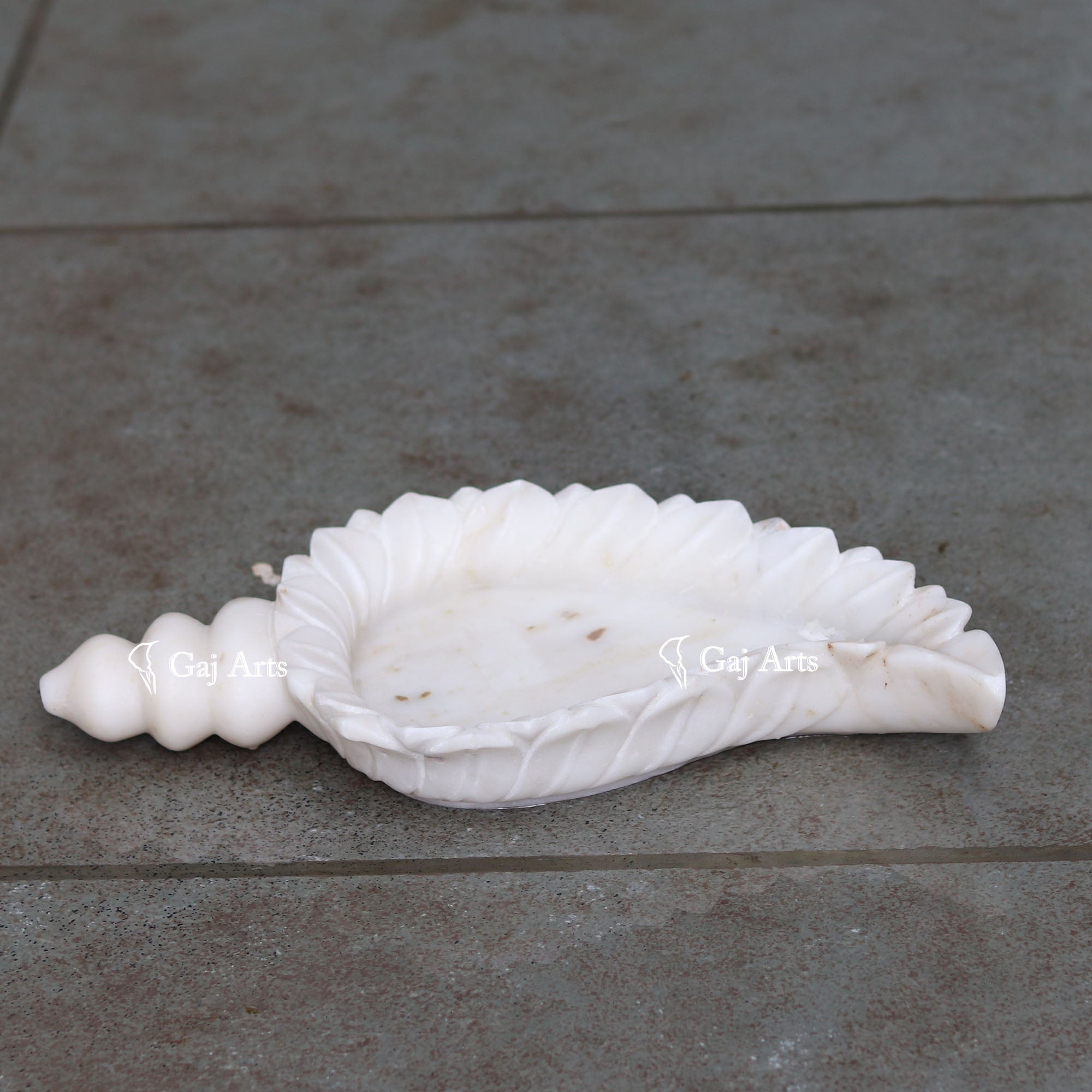 White Marble Signature Floral Bowl | 12 Inch