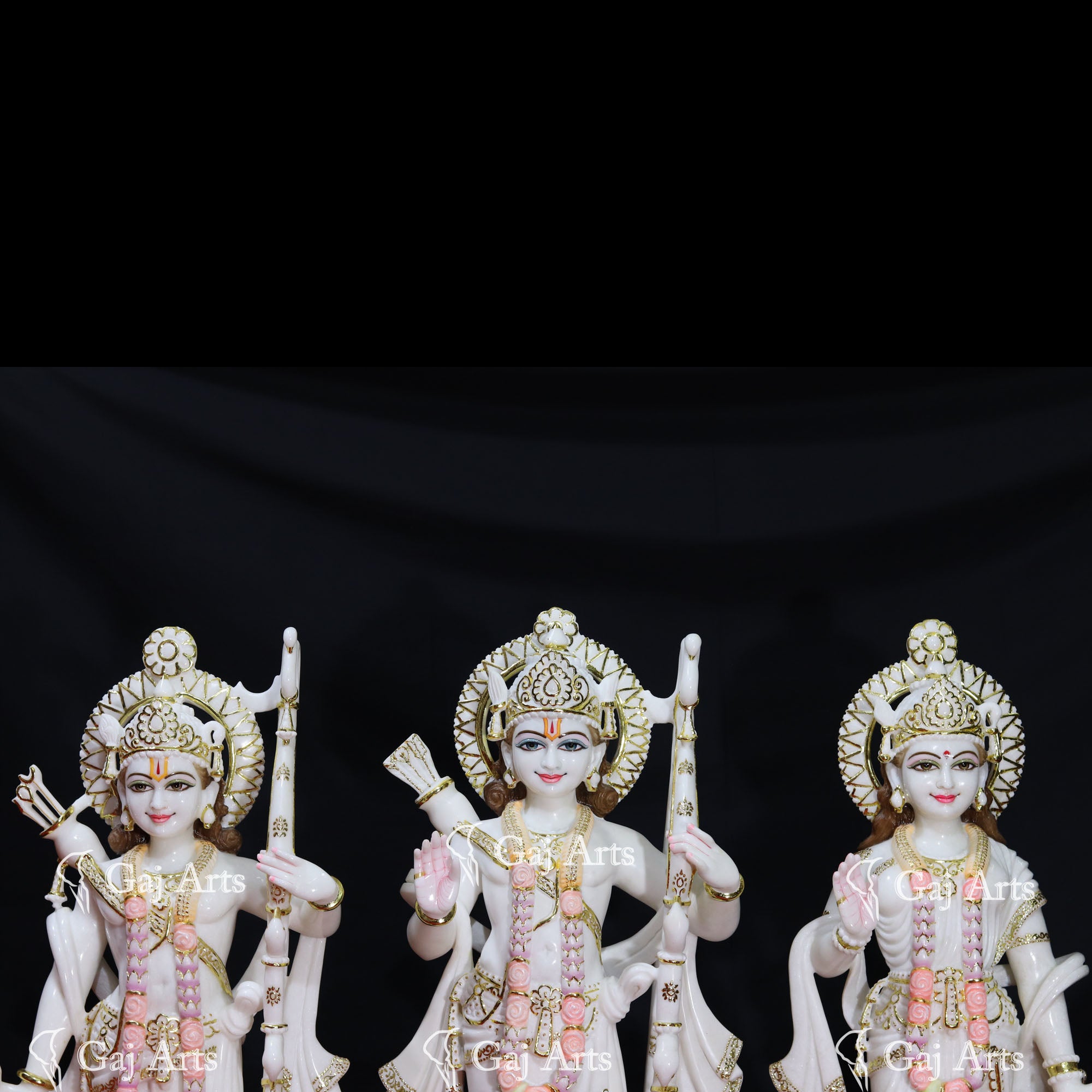 White Makrana Marble Ram Jodi Idol | 36 Inch