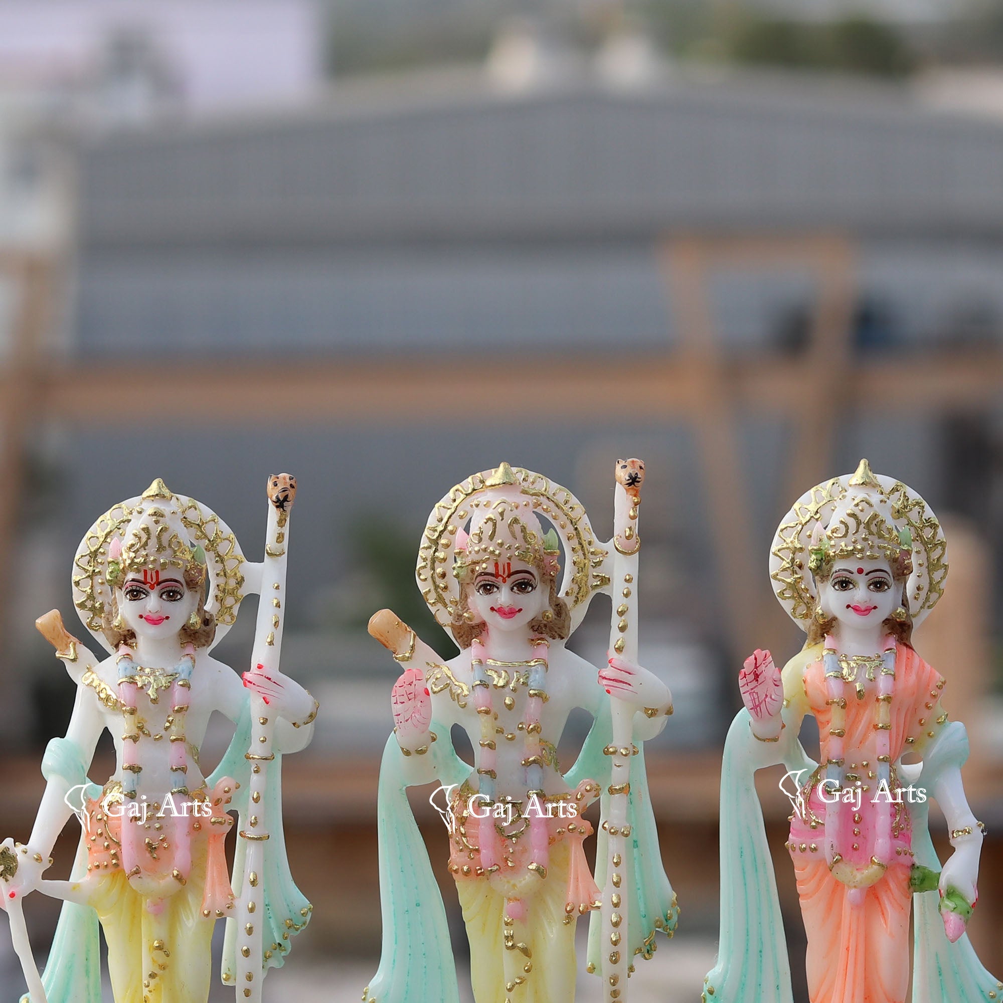 Marble Ethiopia Ram Jodi Idol | 7 Inch
