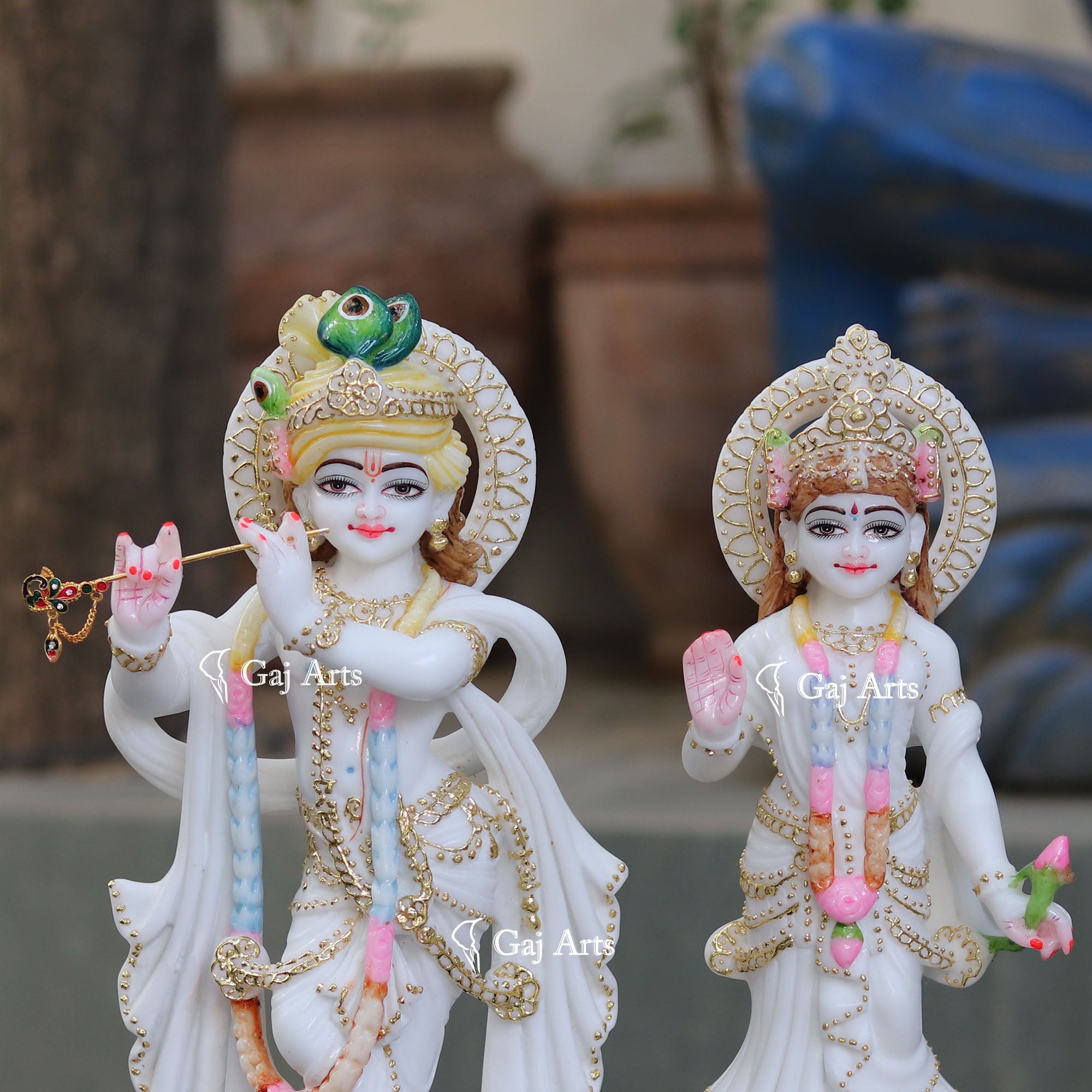 Marble Radha Krishna Idol | 15 Inch