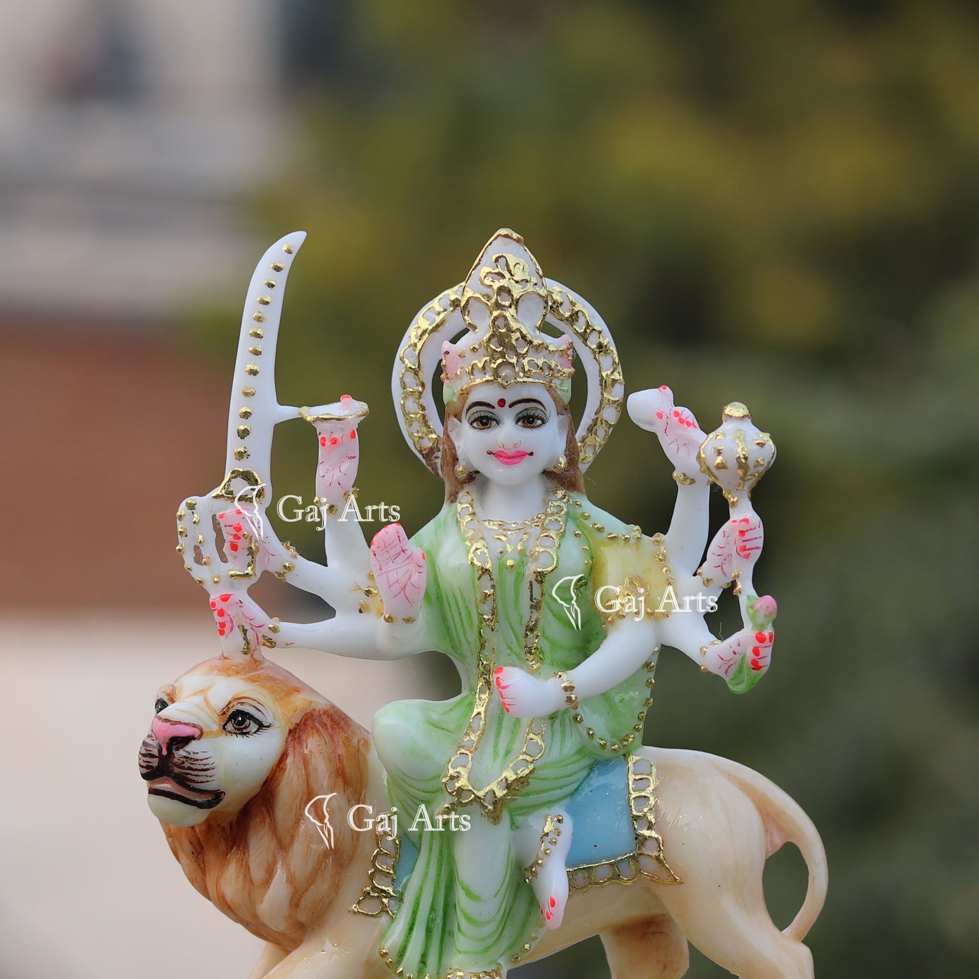 Marble Durga Mata Statue | 7 Inch