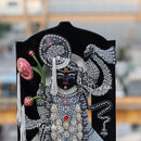 Black Marble Shreenath Ji Statue | 18 Inch