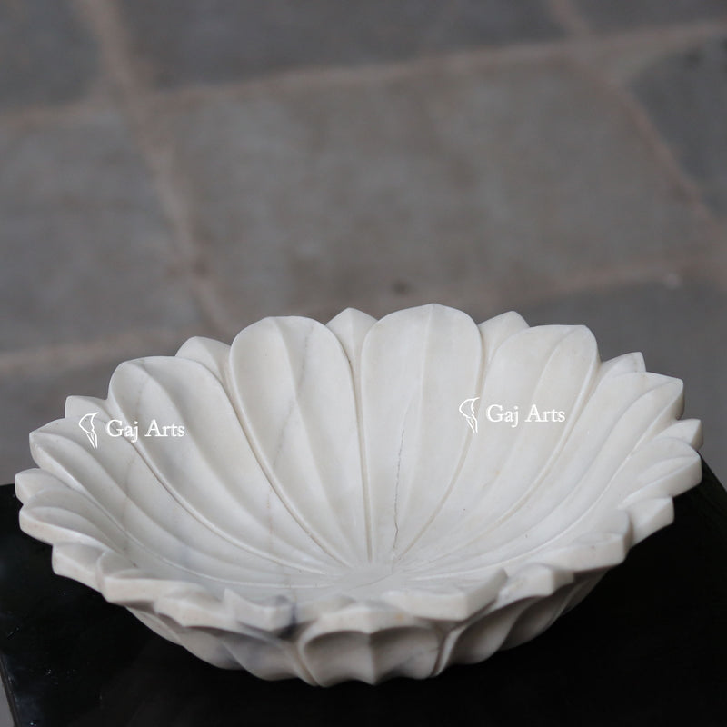 Marble Flower Bowl 15”