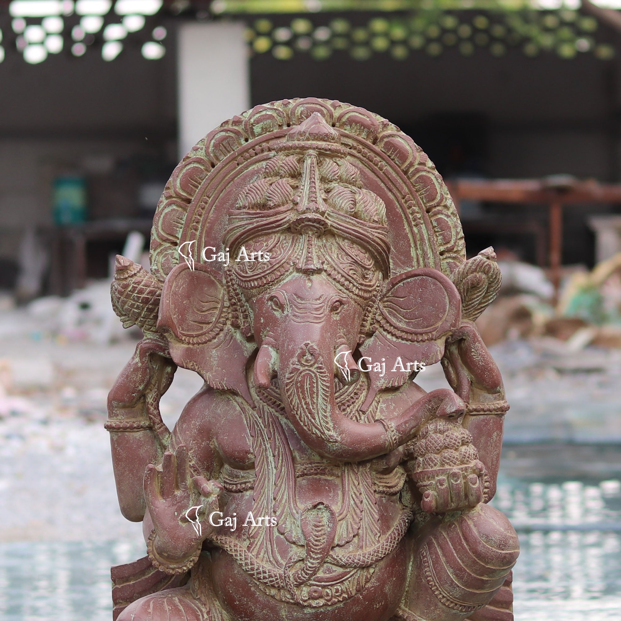 Sandstone Ganesh Statue | 36 Inch