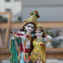 Super White Makrana Marble Radha Krishna Jugal Jodi Murti | 18 Inch