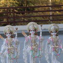 White Marble Ram Jodi Idol | 24 Inch