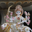Marble Durga Mata Idol | 18 Inch