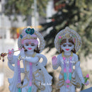 White Marble Radha Krishna Idol | 12 Inch