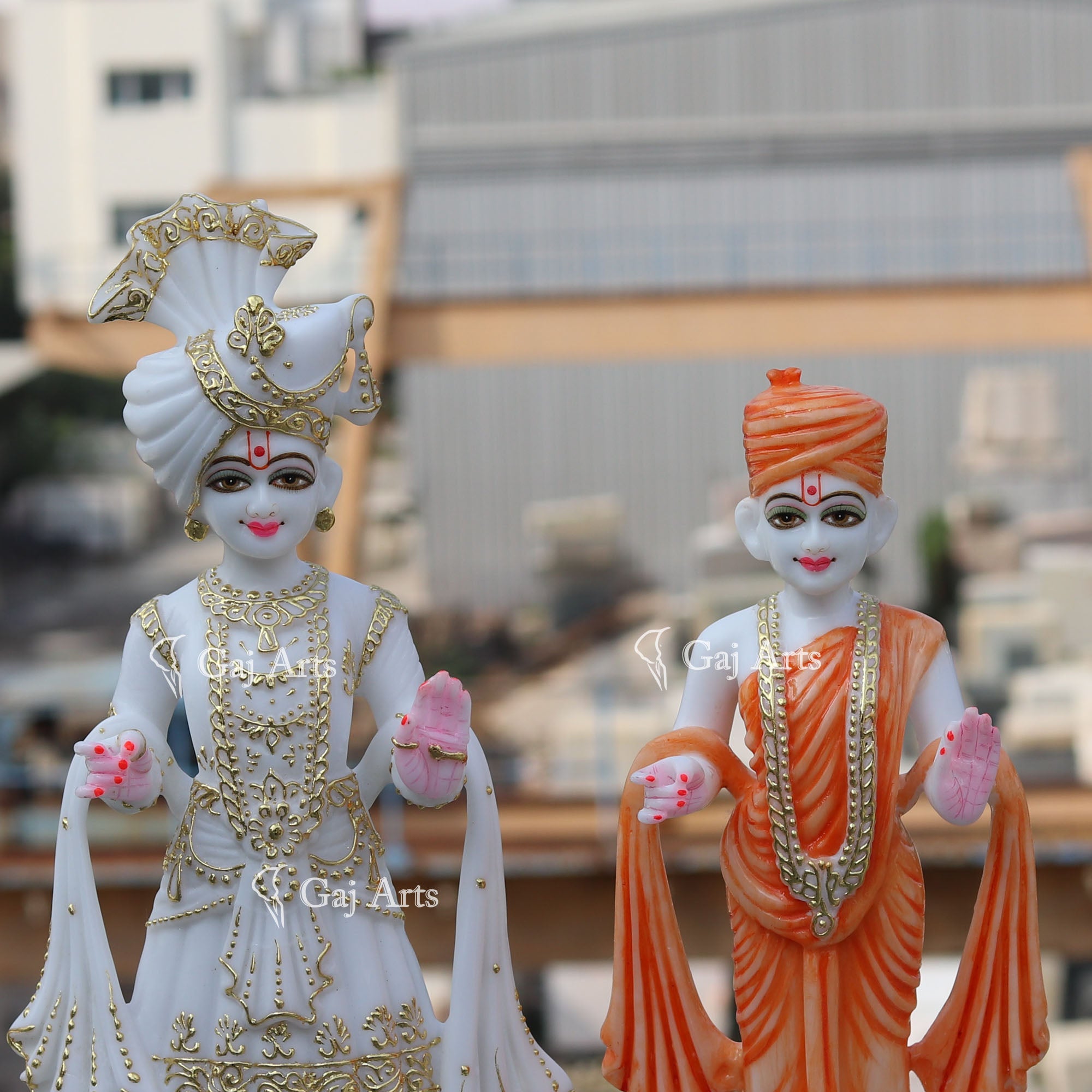 White Marble Swami Narayan Idol | 18 Inch