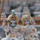 White Marble Shiv Parivar Statue | 12 Inch