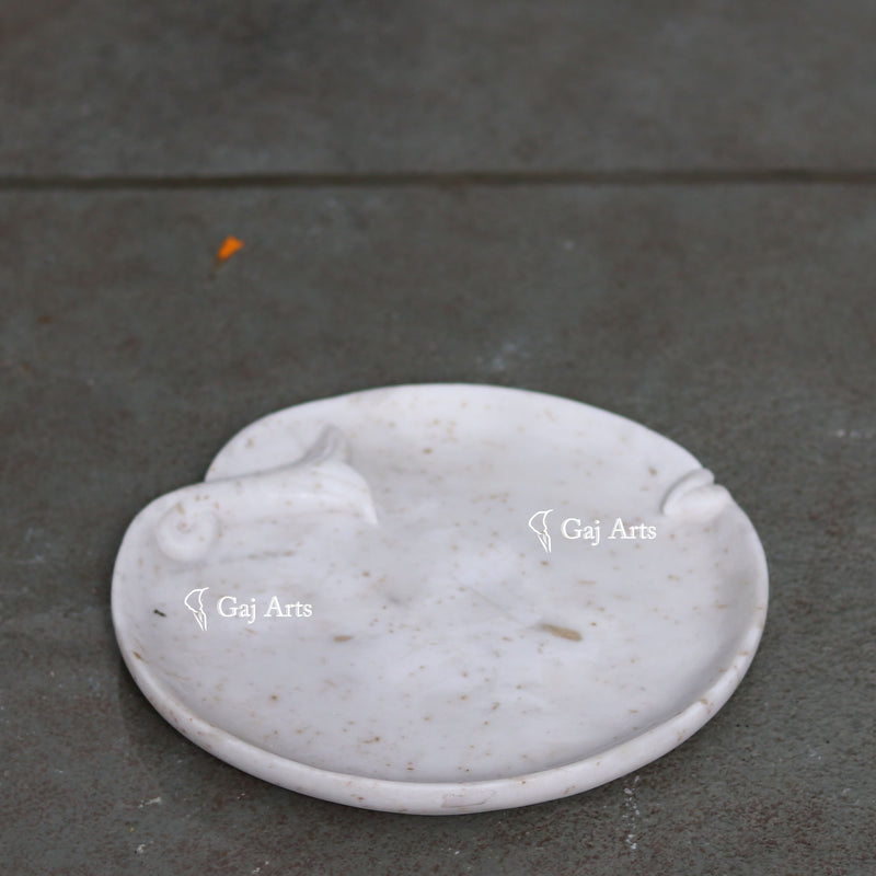 Marble Flower Bowl 9”