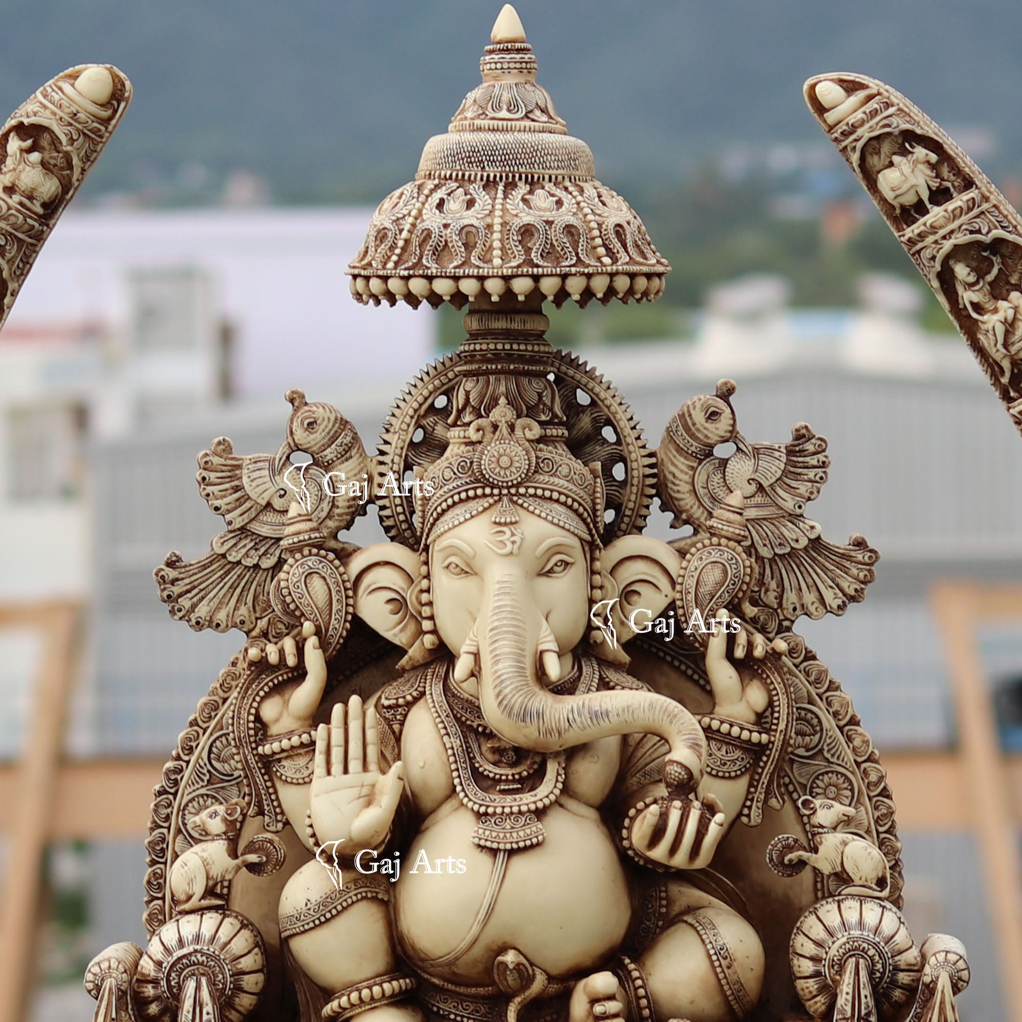 Antique  Ganesha Idol | 36 Inch