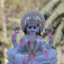 White Marble Lakshmi Mata Idol | 9 Inch