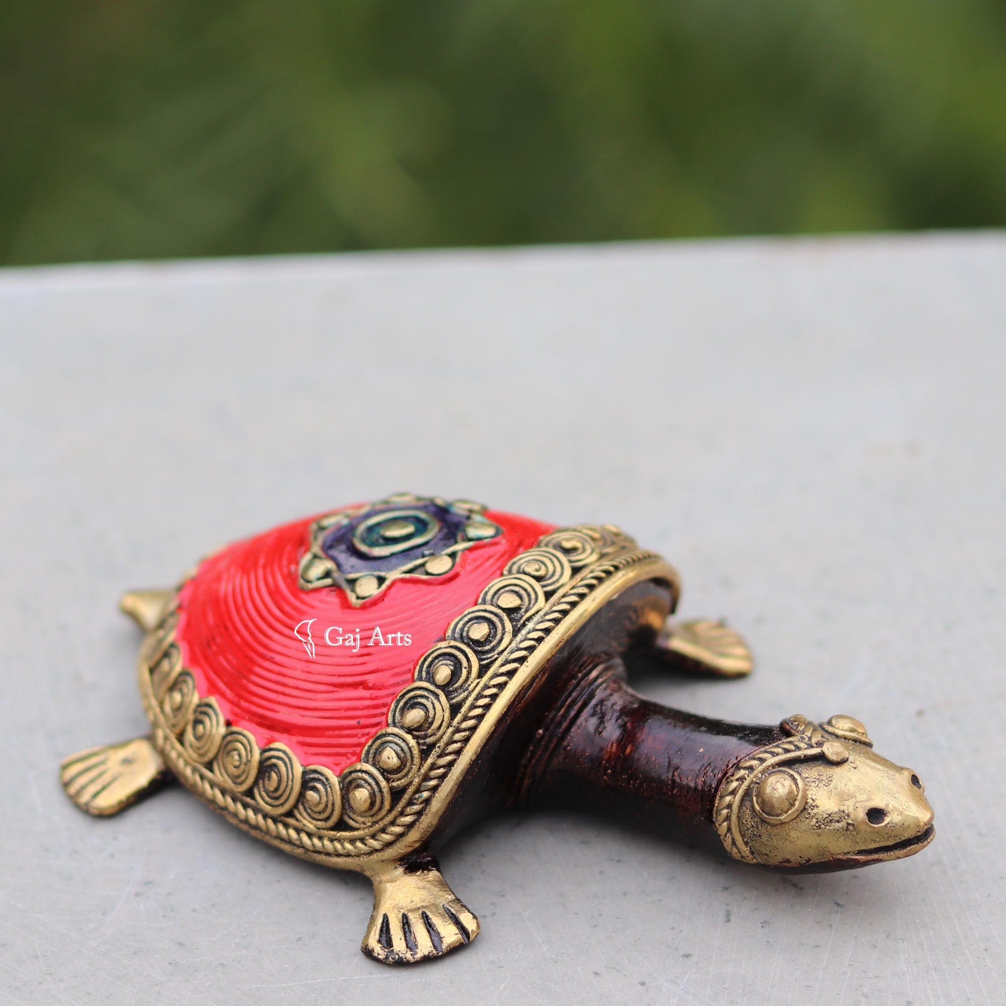 Handcrafted Bastar Dhokra Art Tortoise Sculpture | 4.5 Inch