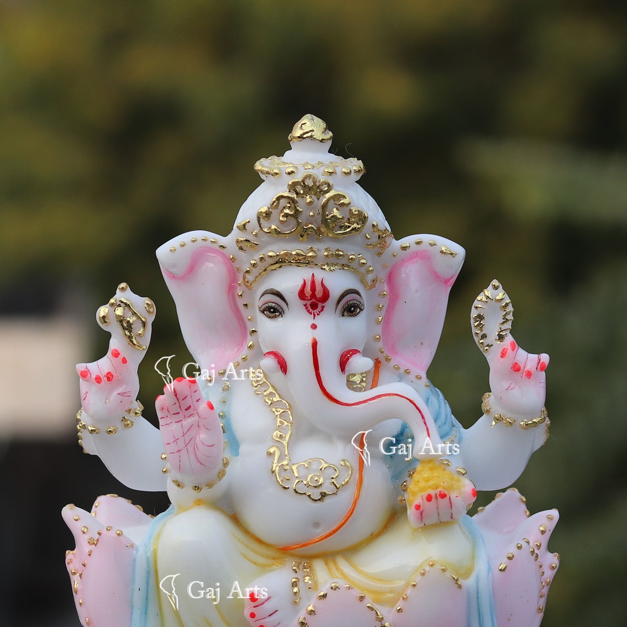 Premium Marble Ganesh Statue | 7 Inch