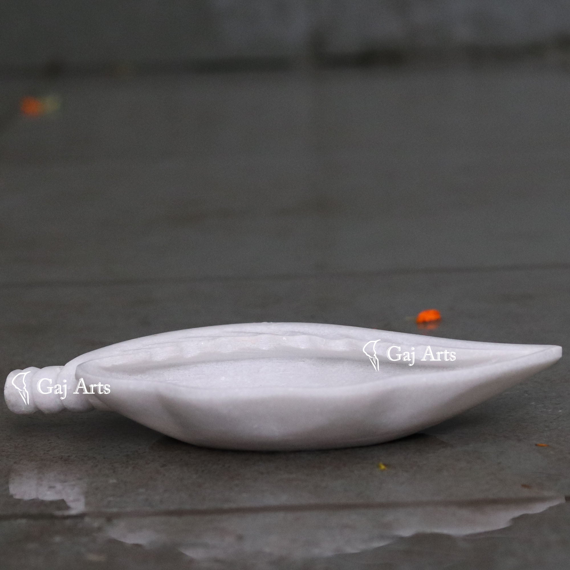 White Marble Flower Bowl | 10 Inch