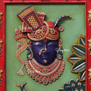 Wooden Shreenath Ji Wall Panel | 48 Inch